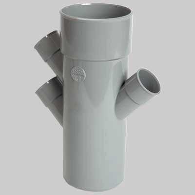 DERIVAZIONE TRIPLA PARALLELA 45  ° MF  100  40/40/40     NICOLL