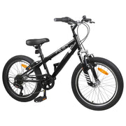 Mountain Bike 20 Pollici 6-Velocit¨¤ per 5-8 anni Nero