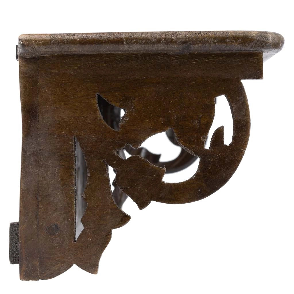 Mensola in legno marrone 60x15x13h cm