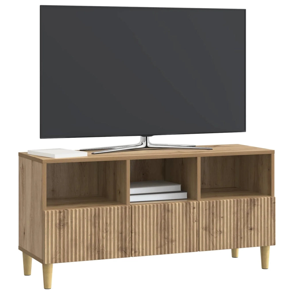 Mobile TV con cassetto Rovere Artigianale 102 x 34,5 x 50 cm