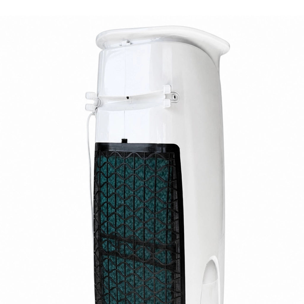 Raffrescatore Evaporativo ad Acqua 5000 m³/h, Serbatoio 40L con Vano Ghiaccio, Telecomando e Timer, Ventilatore Centrifugo 350W, Oscillazione Automatica Destra/Sinistra e Alto/Basso, Modalità Notte Silenziosa