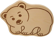 Pianca da colazione per bambini con tavolo di legno in stile ijsbeer e pandabeer, dimensioni ca. 26 x 19 x 1,5 cm