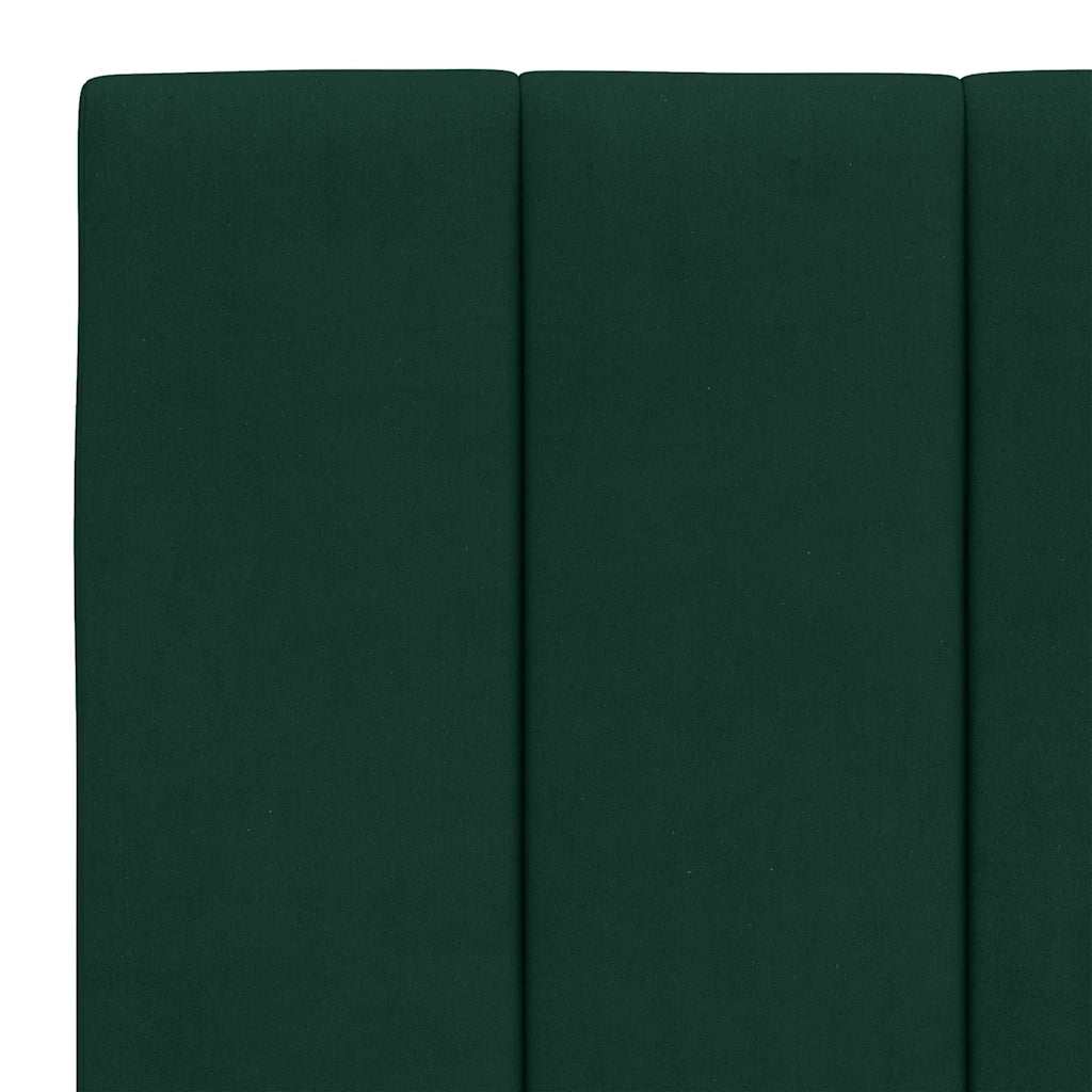 Giroletto senza Materasso Hanko Verde Scuro 120x200 cm in Velluto 3207840