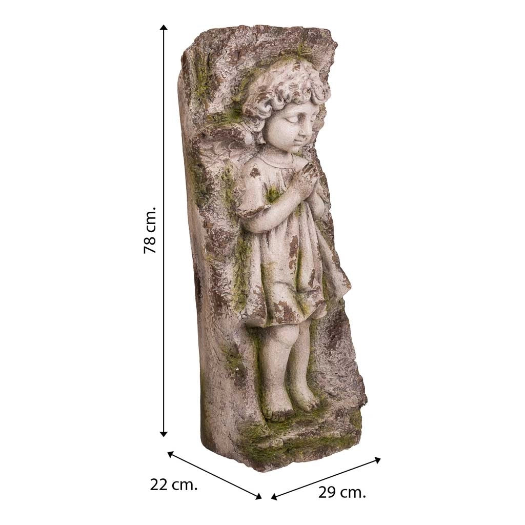 Fioriera decorativa da parete in magnesio 29x22x78h