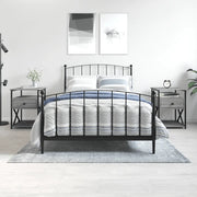 Comodini 2 pz-Set di 2 Tavolino da notte Grigio Sonoma 40x42x55 cm in Legno Multistrato