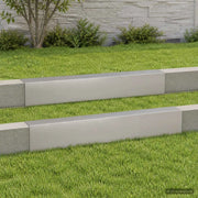Profilo di copertura per giardino 2 pz 100 x 10 x 15 cm 8012914