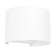 Applique Esterno Calpino 3 Alluminio Bianco Trasp 2 Luci Led 2,8W 840Lm Ip54