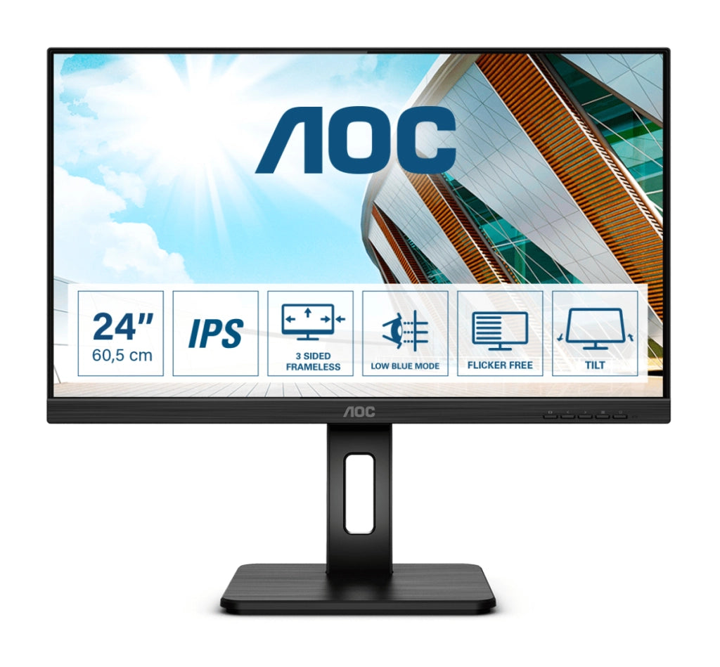 Aoc p2 q24p2q monitor pc 60,5 cm (23.8") 2560 x 1440 pixel quad hd led nero
