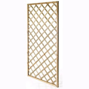 Pannello Grigliato Legno di Pino Impregnato 90x180 cm Rettangolare da Giardino