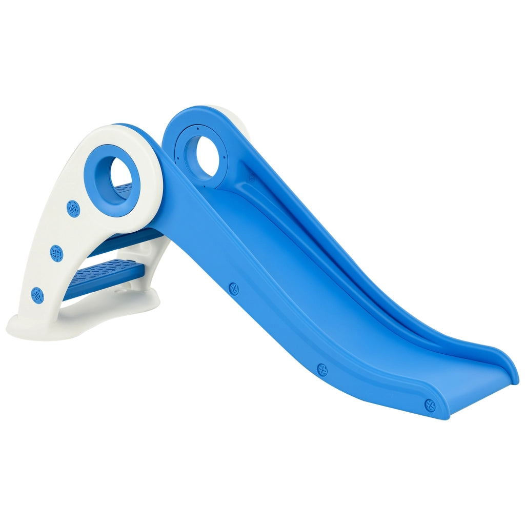 Scivolo Pieghevole per Bambini 3-6 Anni ¨C Xylo ¨C Blu HDPE 120x50x56cm Interno Esterno