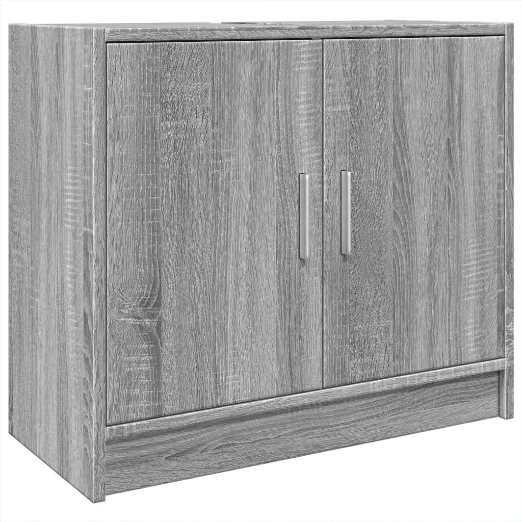 Mobile Lavabo Grigio Sonoma 63x29x55 cm in Legno Multistrato 848099