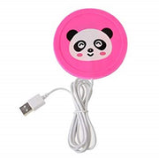 Trade Shop - Scaldatazza Bicchiere Cartoon Silicone Panda Usb Elettrico Scalda Sottobicchiere -