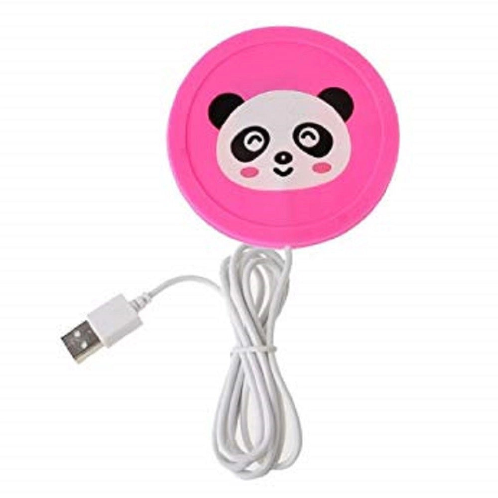 Trade Shop - Scaldatazza Bicchiere Cartoon Silicone Panda Usb Elettrico Scalda Sottobicchiere -