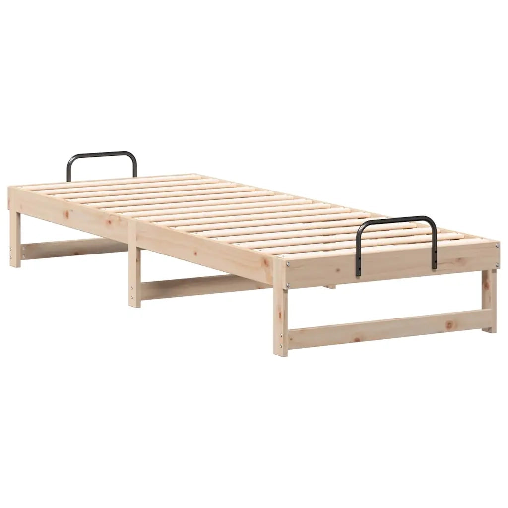Struttura del letto-Giroletto Marrone 80 x 210 cm Pino massello 534330