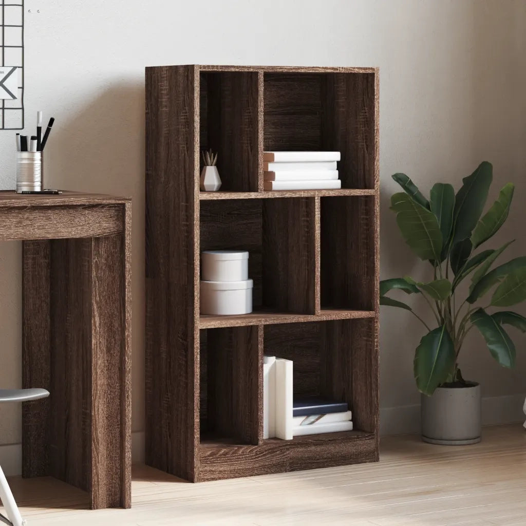 vidaXL Libreria Rovere Marrone 57x28,5x107,5 cm in Legno Multistrato