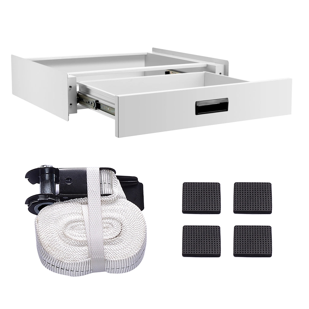 Kit di Sovrapposizione per Lavatrice e Asciugatrice Collegamento Universale con Cassetto [en.casa]