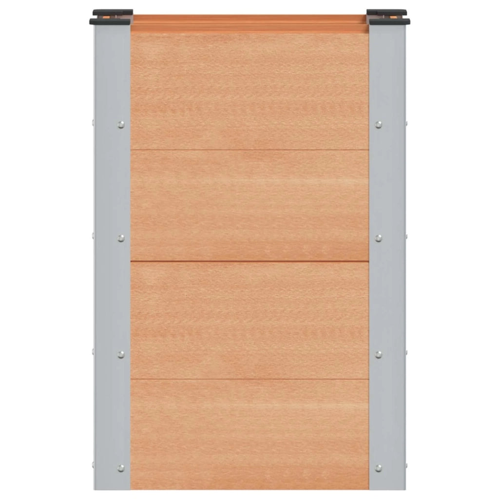 Fioriere | Cassetta per fiori | Letto rialzato da giardino Marrone 50 x 30 x 72 cm