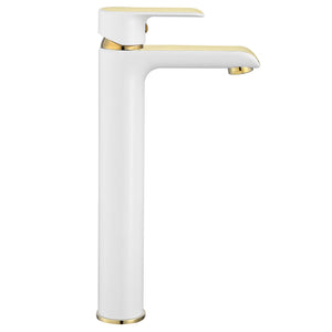 Rubinetto Da Lavabo Rea Bloom White Gold High