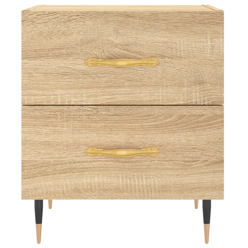 Comodini 2 pz Rovere Sonoma 40x35x47,5 cm in Legno Multistrato 827267