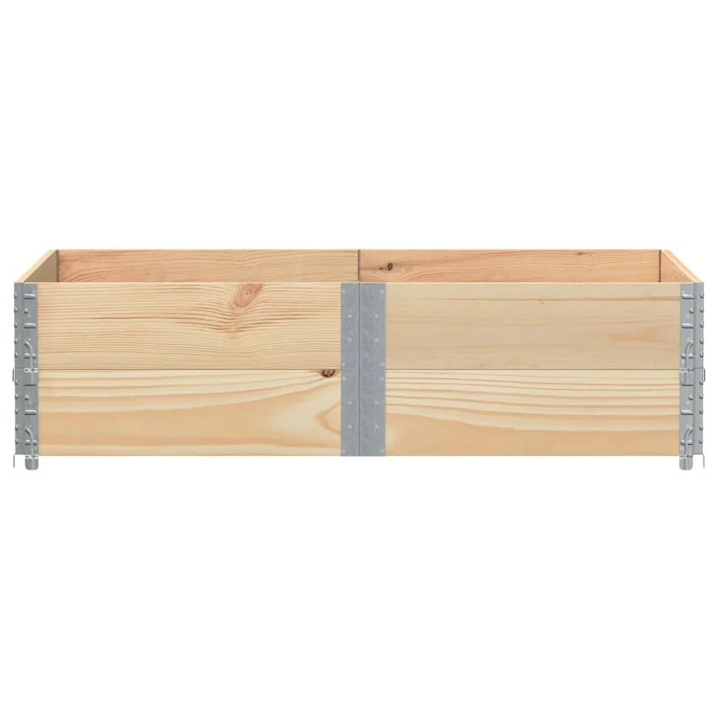 Vassoio per fioriera aiuola rialzata piante fiori terrazza giardino 150 x 100 cm legno massello di pino marrone 02_0037416