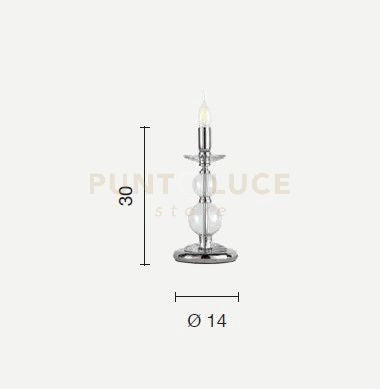LUMETTO VIVALDI 1 LUCE BORGOGNA ORO ATTACCO E14 D.14CM