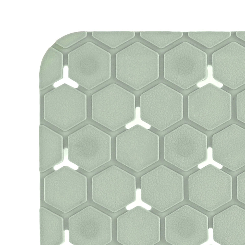 Tappeto bagno antiscivolo verde 54x54 cm Maia