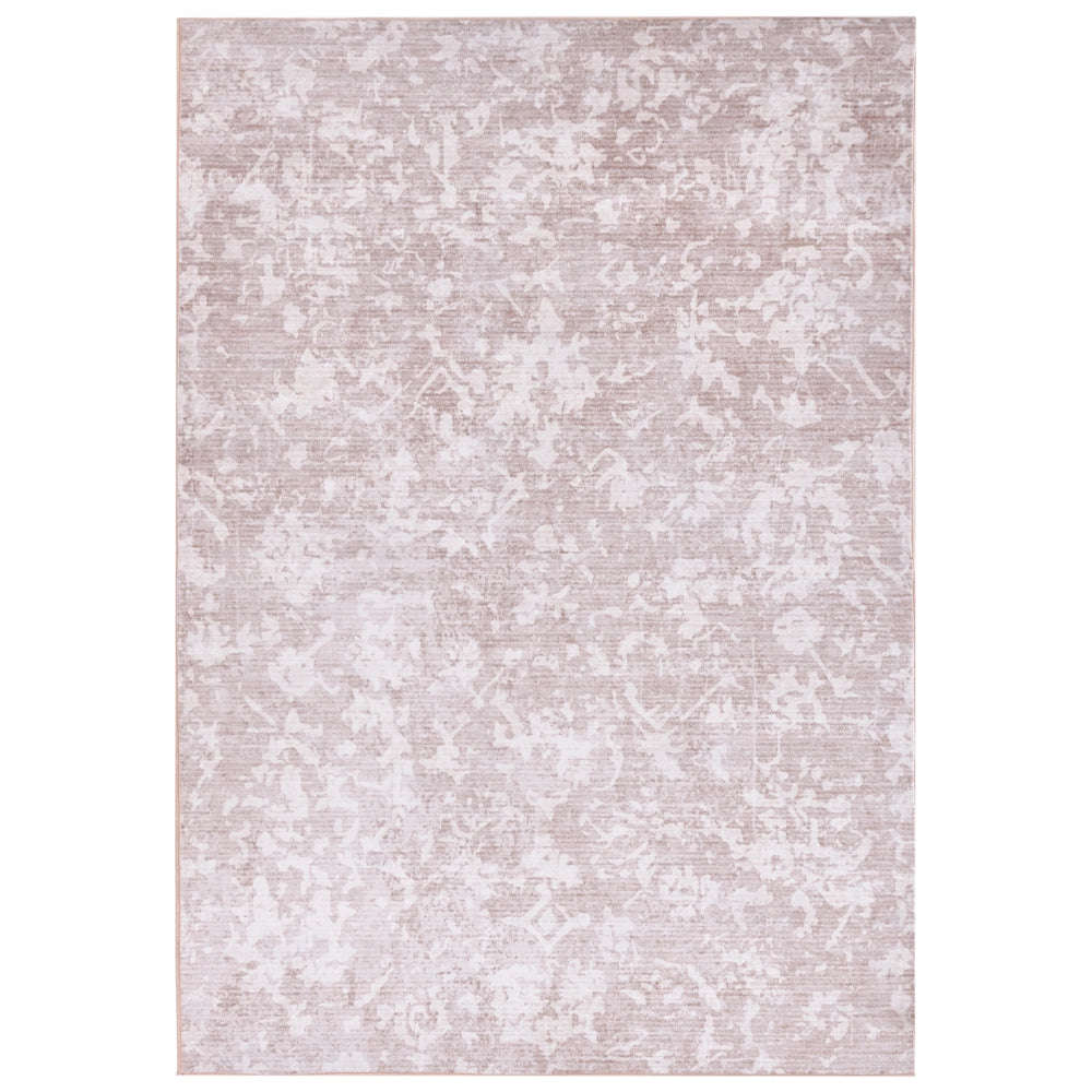 Tappeto Beige Tessuto 160 x 230 cm Moderno Solido Corridoio Per Riscaldamento a Pavimento Fondo Antiscivolo