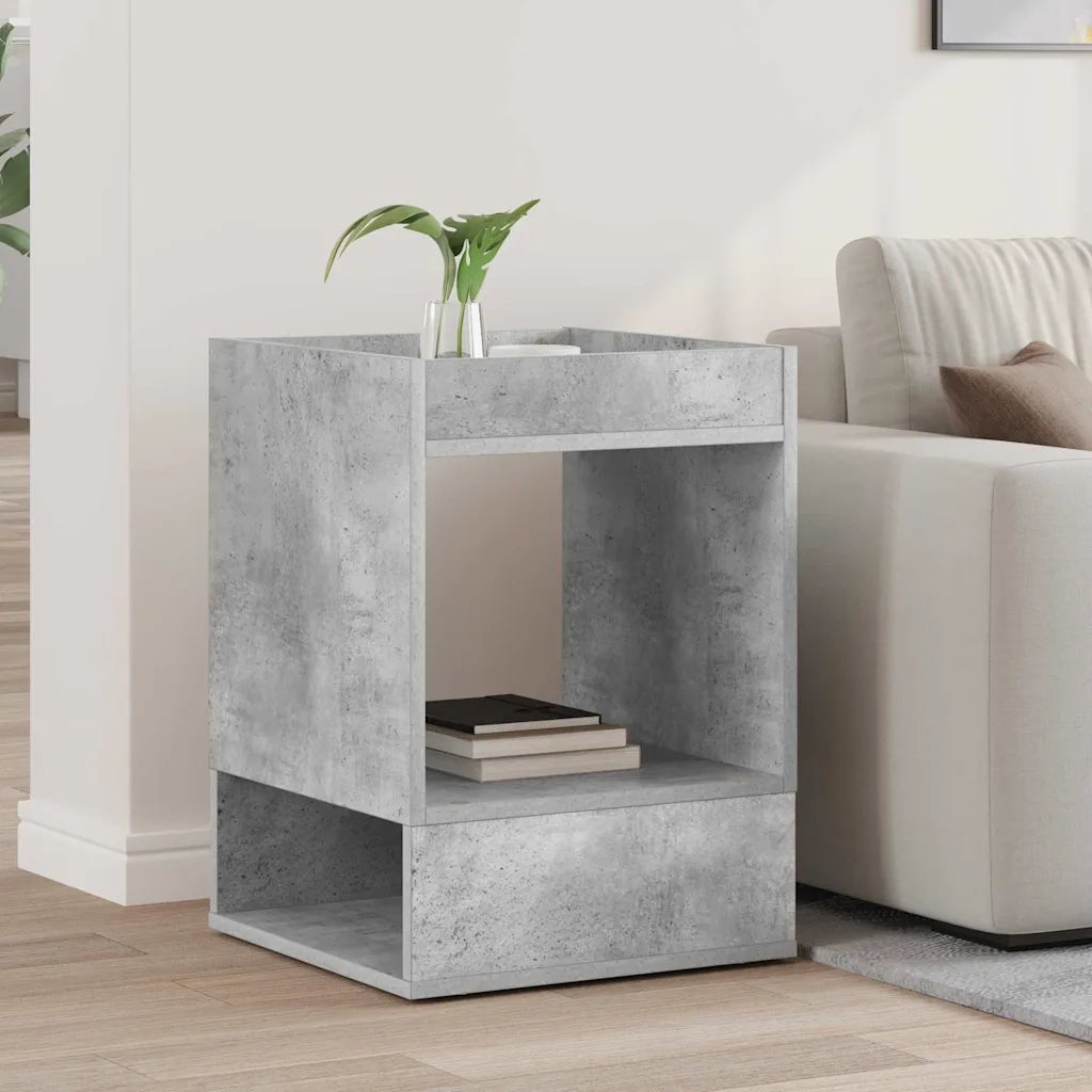 Tavolino Grigio cemento 40 x 40 x 56 cm Legno ingegnerizzato 890950