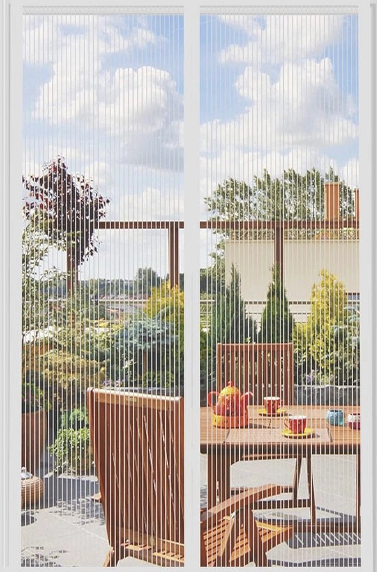 Muggengordijn Magnetico - Insectoscherm senza Forare - 100 x 210 cm - Bianco - Canapa