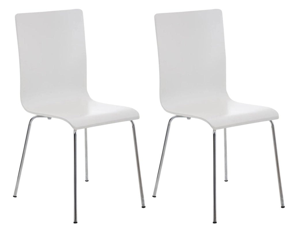 Set 2x Sedie Visitatore PEPE bianco