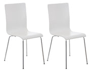 Set 2x Sedie Visitatore PEPE bianco