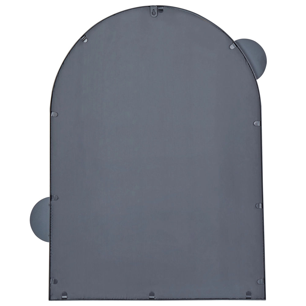 Specchio da parete in metallo nero 69 x 80 cm Specchio decorativo da parete in stile vinatge da appendere.