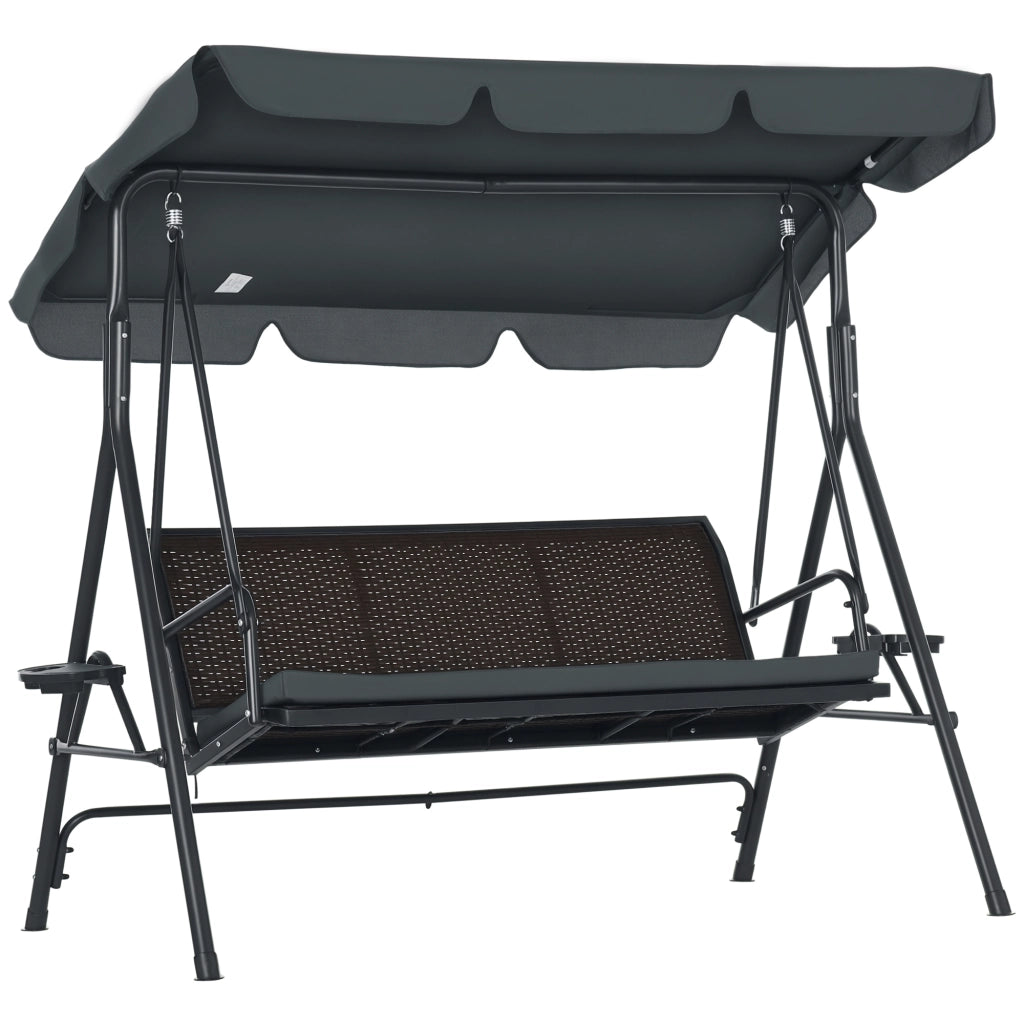 Amaca da giardino 3 posti ¨C zephmum ¨C grigio