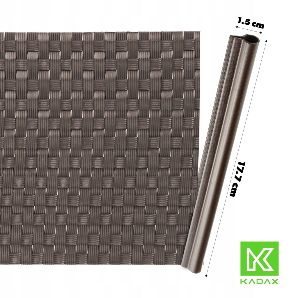 Clip KADAX da 19 cm per nastro per recinzione, ganci per nastro per recinzione, colore marrone, confezione da 6 pezzi