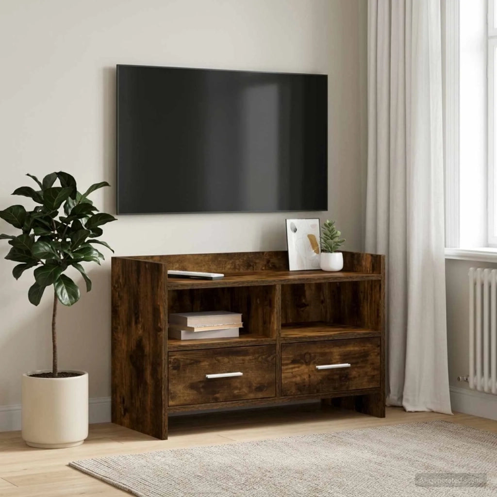 Mobile TV 71,5 x 33 x 47 cm Rovere Fumo Legno ingegnerizzato 8011151
