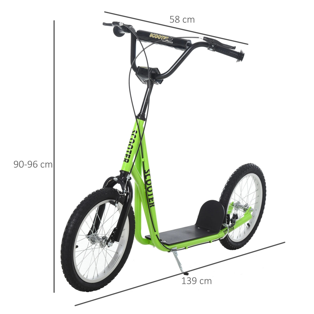 Monopattino per Bambini ¨C zephmum ¨C Verde, Metallico, 16'