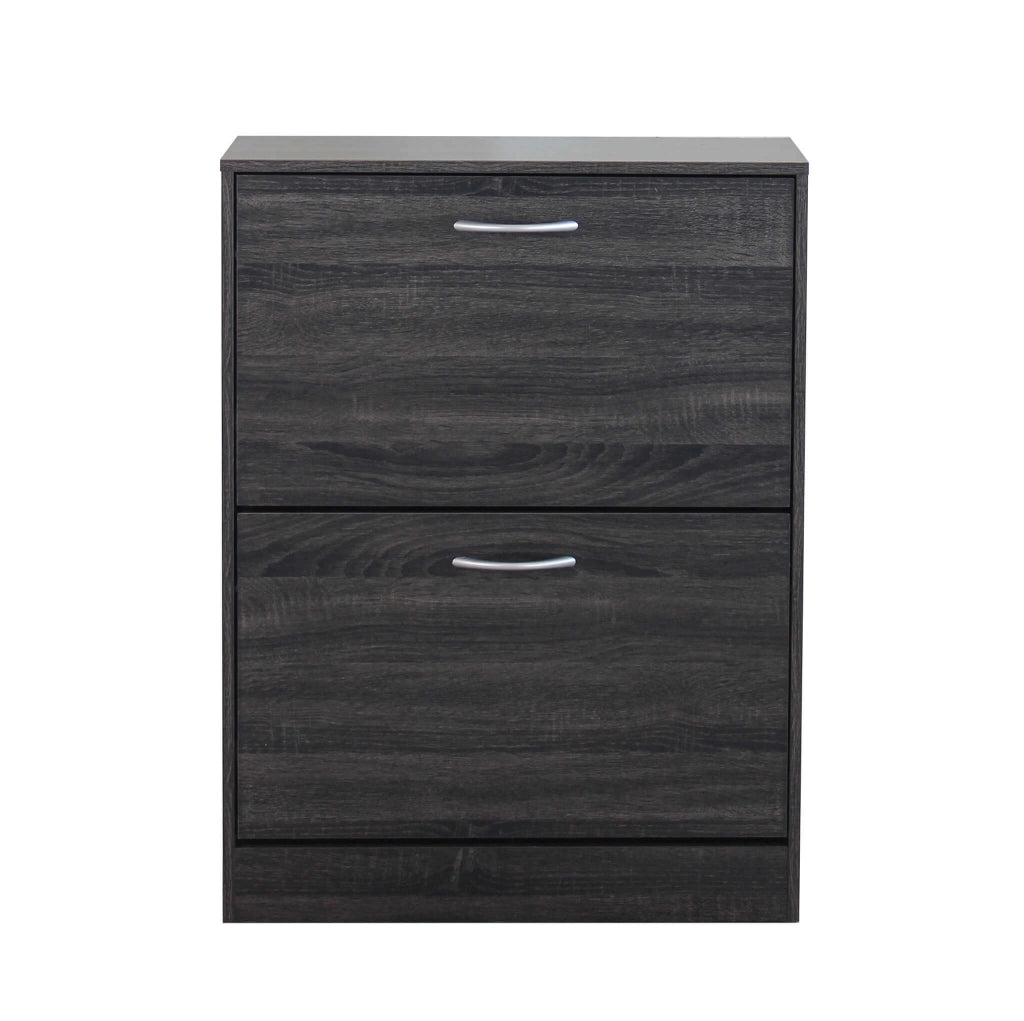 SCARPIERA SALLY GRIGIO SCURO CON 2 ANTE A RIBALTA 60 X 24 X H80 CM