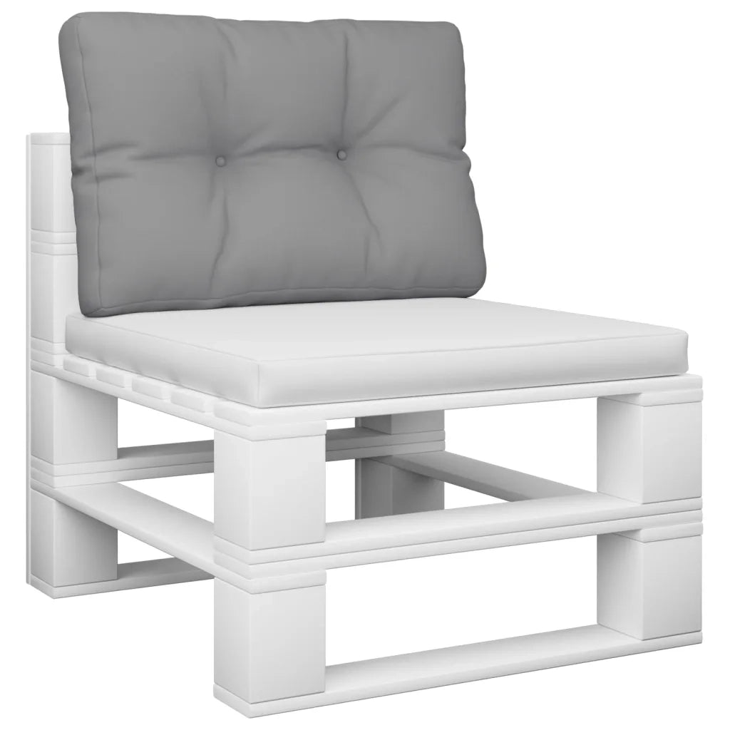 Cuscino per Pallet Grigio 60x40x12 cm in Tessuto 360558
