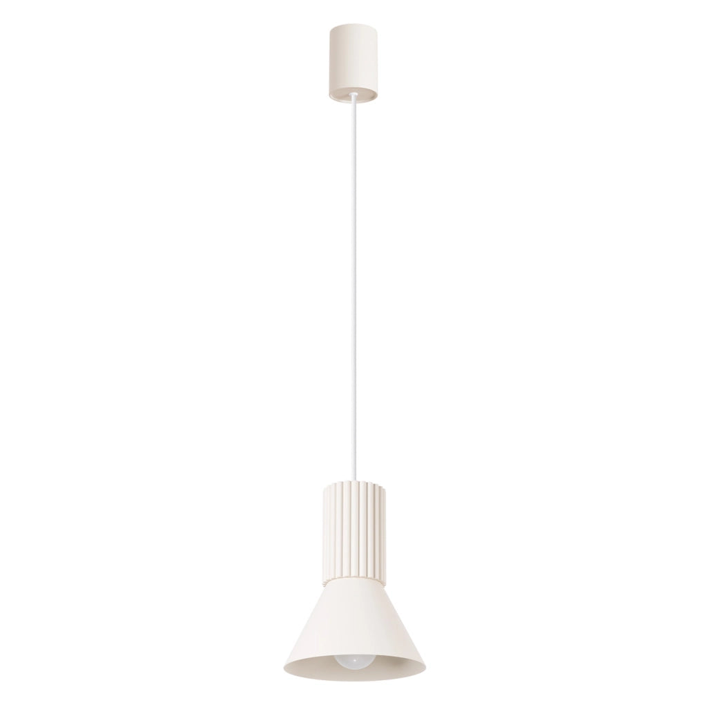 Lampada a sospensione moderna beige cono E14 MOLDEA Pure Lume