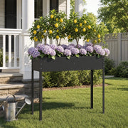 Anthracite Planter 100.5x40.5x90 Cm Galvanized Steel