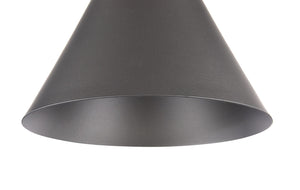 Lampada pendente Pendant in Metallo e Legno Bicones Nero
