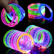 Accessori per feste - Giochi di luce LED - Bracciali e occhiali che lampeggiano - Regalo per compleanni - Adatto per bambini e adulti - 1