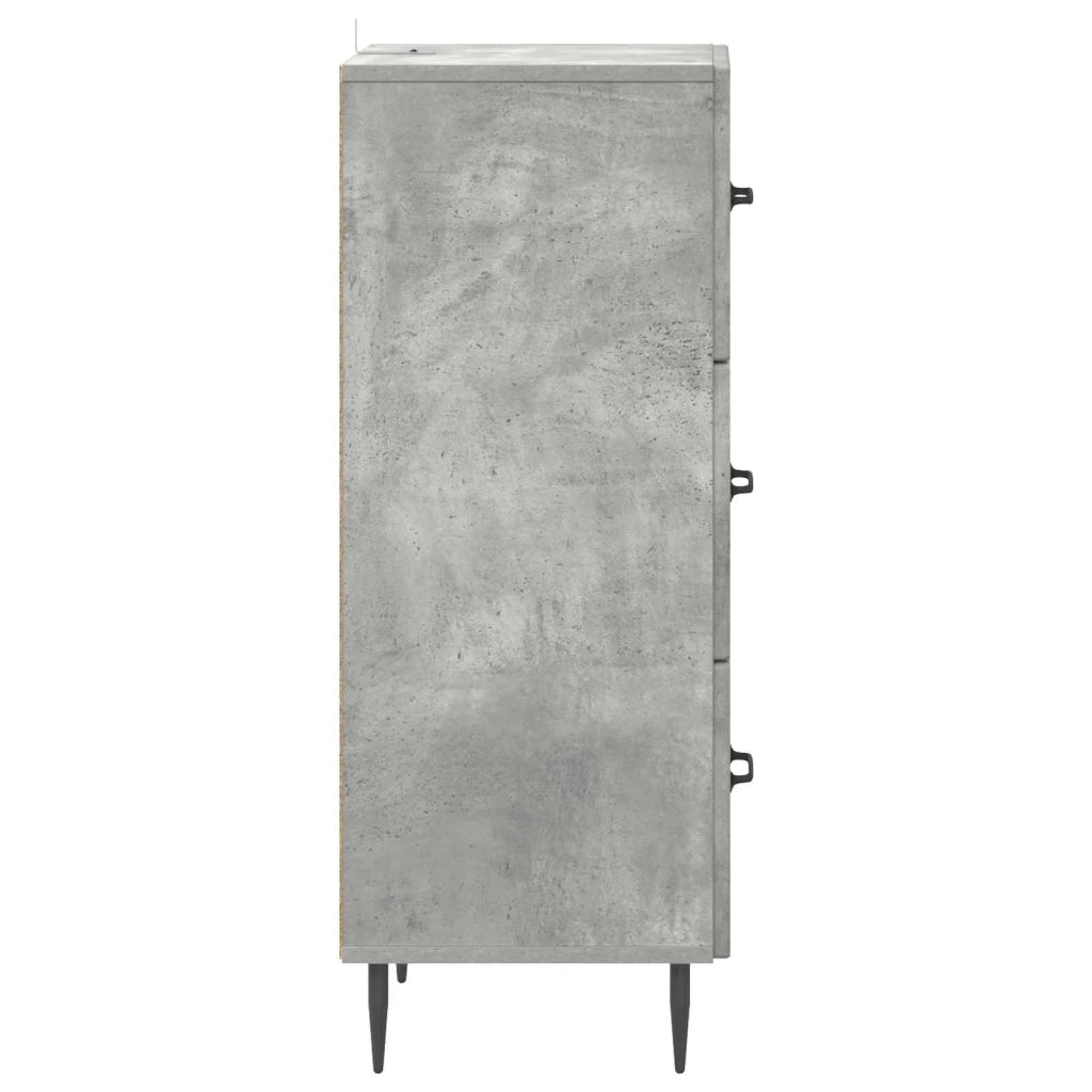Mobile con Cassetti Grigio Cemento 33 x 34,5 x 89,5 cm 894848