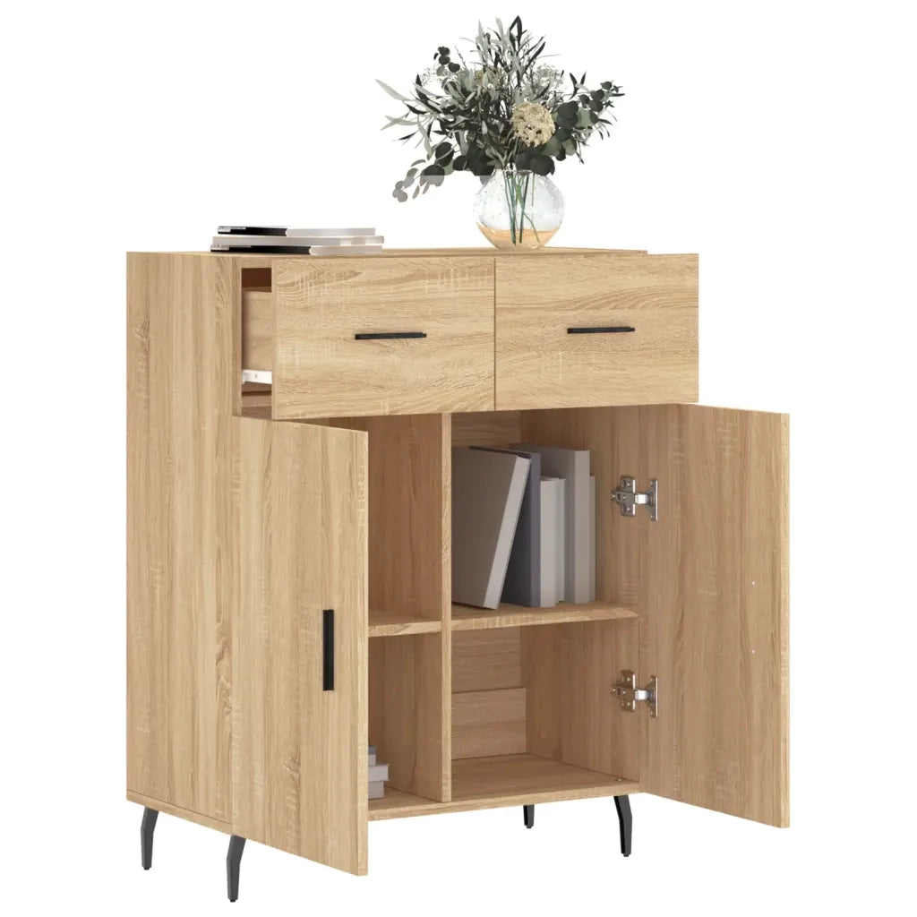 Credenza Rovere Sonoma 69,5x34x90 cm in Legno Multistrato 827999