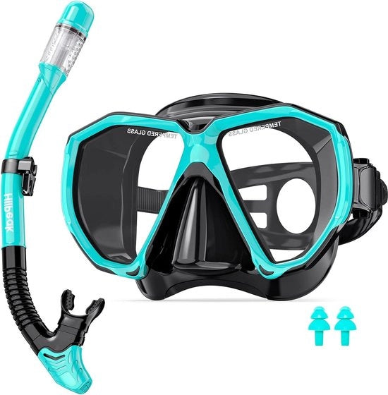 Duikbrille per adulti - maschera da sub per adulti con snorkel