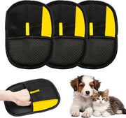 Set di 3 guanti statici per rimuovere peli di animali, guanti espansibili per rimuovere peli di animali, lavabili e riutilizzabili, adatti per mobili, lenzuola, divani, abiti, tappeti e sedili di auto.