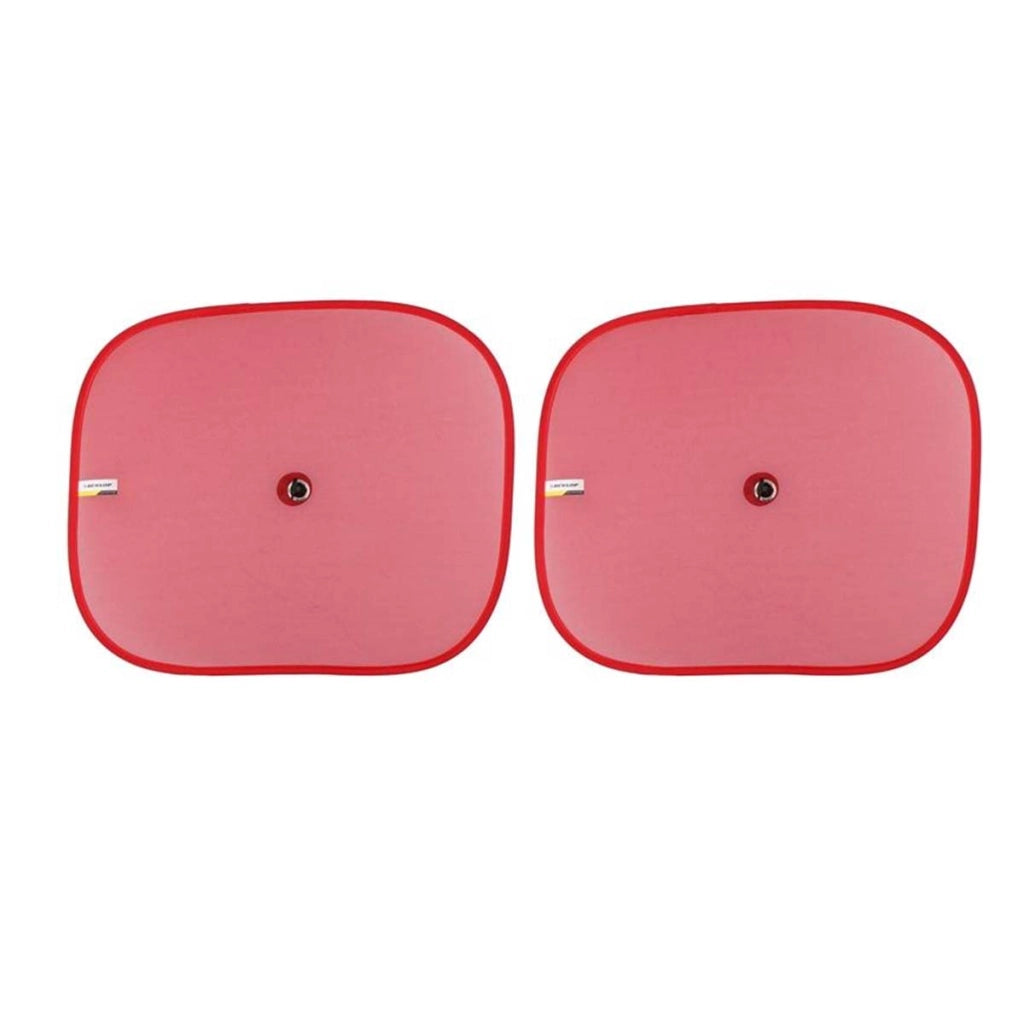 Set di 2 pezzi Parasole per finestrino laterale auto 44x36 cm Rosso Dunlop