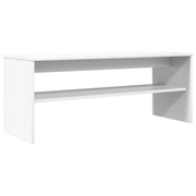 Mobile porta TV rettangolare moderno 100 x 35 x 40 cm contenitore elegante e funzionale in legno ingegnerizzato bianco 02_0058353