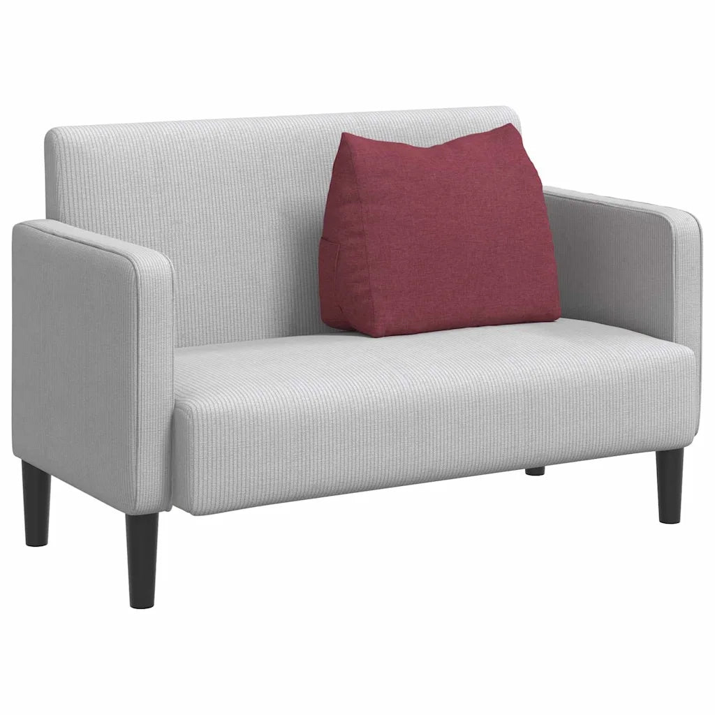 Cuscino per Schiena Rosso Vino 60 x 20 x 50 cm Tessuto