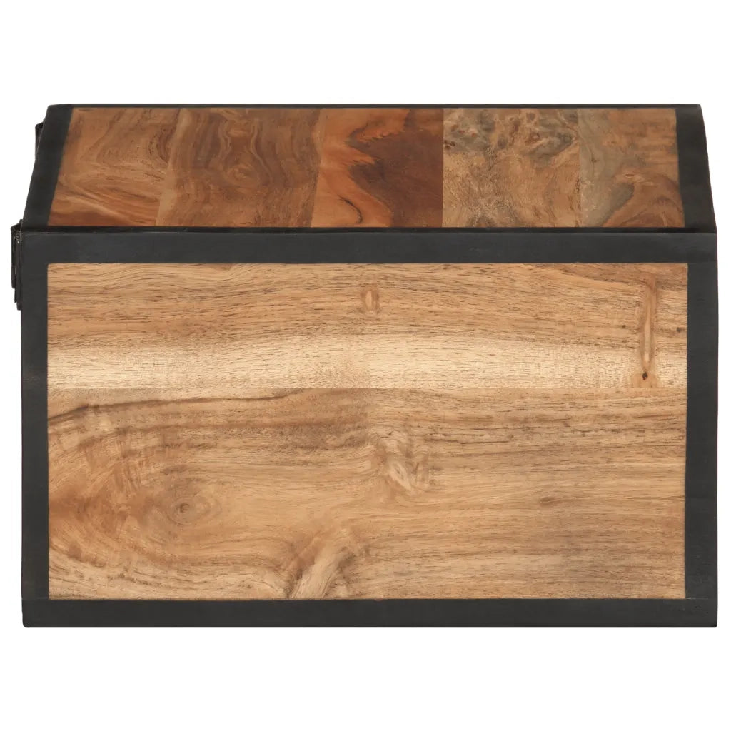 Comodino a Parete 35x35x20 cm in Legno Massello di Acacia 372751